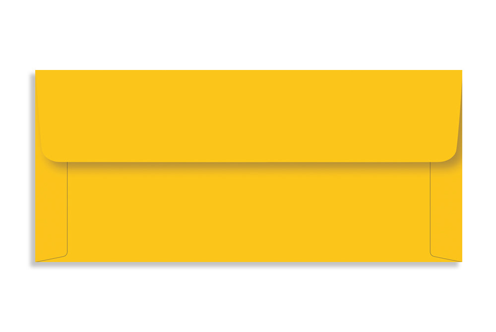 Bright Yellow  15.8 x 7 cm (6.25" x 2.70")  120 GSM Thick Pack of 50 Envelope SKU : ME-573