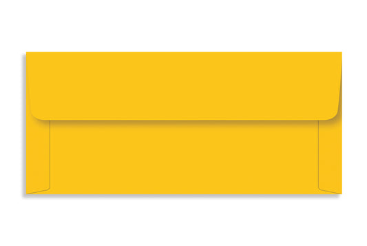 Bright Yellow  15.8 x 7 cm (6.25" x 2.70")  120 GSM Thick Pack of 50 Envelope SKU : ME-573