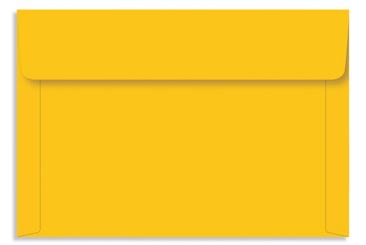 Bright Yellow  24.13 x 16.51cm (9.5" x 6.5") 120 GSM Thick Pack of 50 Envelope SKU : ME-574