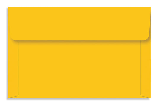 Bright Yellow 21.59 x 13.97 cm ( 8.5" x 5.5") 120 GSM Thick Pack of 50 Envelope SKU : ME-575