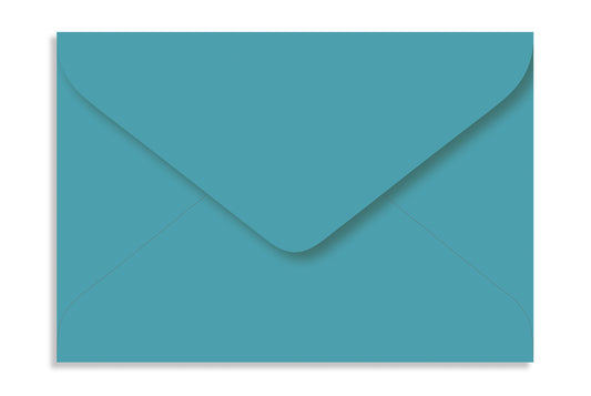 Turquoise Blue  16.51 x 11.43cm (6.5" x 4.5")  120 GSM Thick Pack of 50 Envelope SKU : ME-582