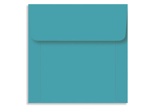 Turquoise Blue 16.51 x 16.51cm (6.5" x 6.5") Square  120 GSM Thick Pack of 50 Envelope SKU : ME-583