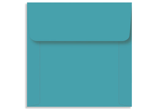 Turquoise Blue 18.73 x 18.73cm (7.375" x 7.375") Square 120 GSM Thick Pack of 50 Envelope SKU : ME-585