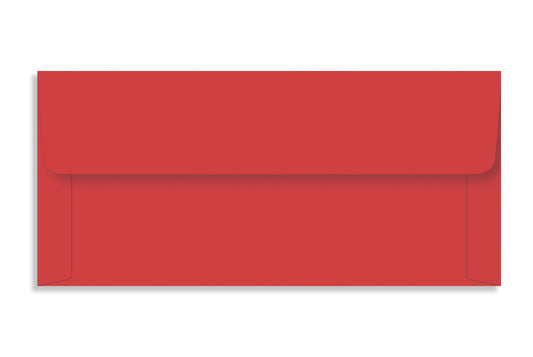 Real Red   17.75 x 8.2 cm (7" x 3.250")  120 GSM Thick Pack of 50 Envelope SKU : ME-598