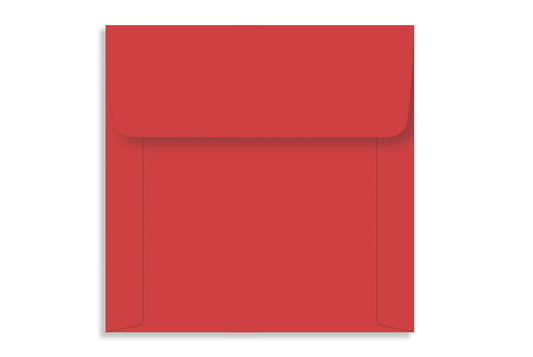 Real Red  13.97 x 13.97cm (5.5" x 5.5") Square 120 GSM Thick Pack of 50 Envelope SKU : ME-600