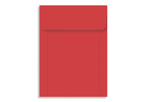 Real Red 19.05 x 13.97cm (7.5" x 5.5") VERTICAL  120 GSM Thick Pack of 50 Envelope SKU : ME-607