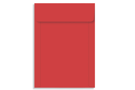 Real Red 23.49 x 16.19cm (9.25" x 6.375") VERTICAL 120 GSM Thick Pack of 50 Envelope SKU : ME-610