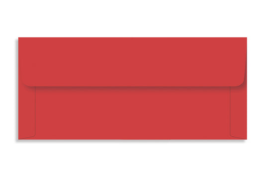 Real Red  15.8 x 7 cm (6.25" x 2.70")  120 GSM Thick Pack of 50 Envelope SKU : ME-613