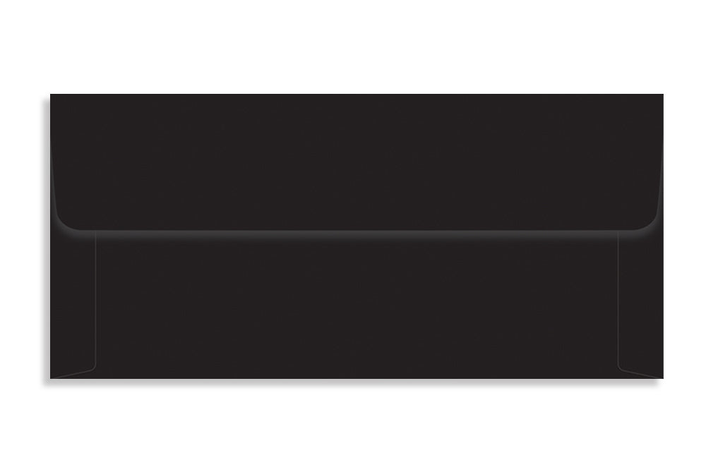 Jet Black  17.75 x 8.2 cm (7" x 3.250")  120 GSM Thick Pack of 50 Envelope SKU : ME-638