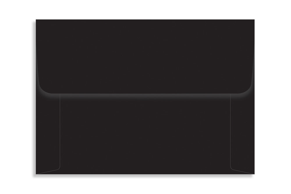 Jet Black 13.33 x 9.52cm (5.25" x 3.75")  120 GSM Thick Pack of 50 Envelope SKU : ME-639