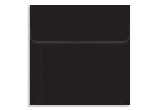 Jet Black 15.24 x 15.24cm (6" x 6") 120 GSM Thick Pack of 50 Envelope SKU : ME-641