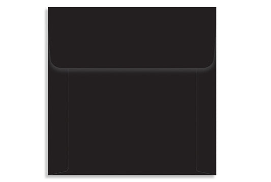 Jet Black 16.51 x 16.51cm (6.5" x 6.5") Square 120 GSM Thick Pack of 50 Envelope SKU : ME-643