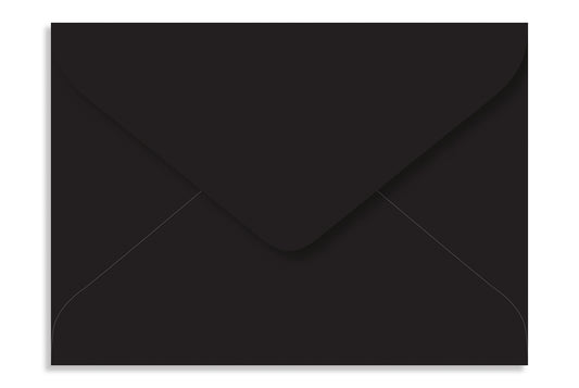 Jet Black 19.05 x 13.97cm (7.5" x 5.5") 120 GSM Thick Pack of 50 Envelope SKU : ME-646