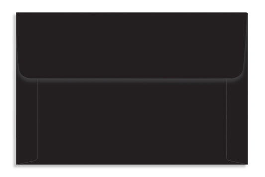 Jet Black 22.22 x 14.6 cm ( 8.75" x 5.75") 120 GSM Thick Pack of 50 Envelope SKU : ME-656