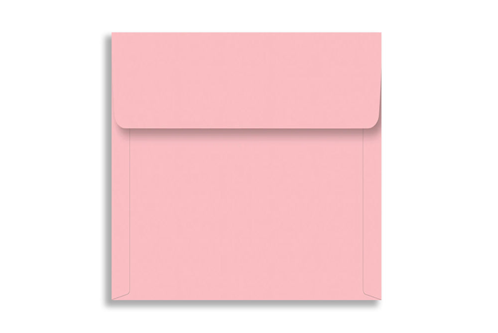 Rose Pink 14.6 cm x 14.6 cm  (5.75" x 5.75")  SQUARE  120 GSM Thick Pack of 50 SKU : ME-684