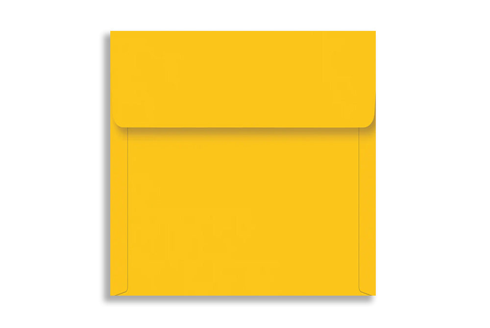 Bright Yellow 14.6 cm x 14.6 cm  (5.75" x 5.75")  SQUARE  120 GSM Thick Pack of 50 SKU : ME-734