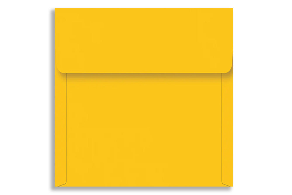 Bright Yellow 17.14 cm x 17.14 cm  (6.75" x 6.75")  SQUARE 120 GSM Thick Pack of 50 SKU : ME-736
