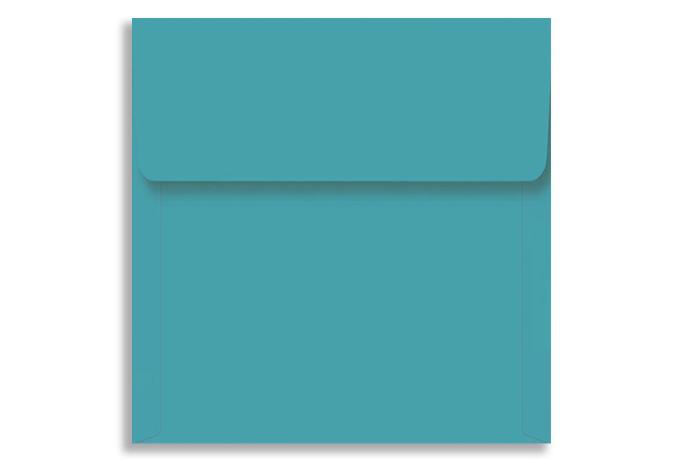 Turquoise Blue  17.14 cm x 17.14 cm  (6.75" x 6.75")  SQUARE 120 GSM Thick Pack of 50 SKU : ME-746