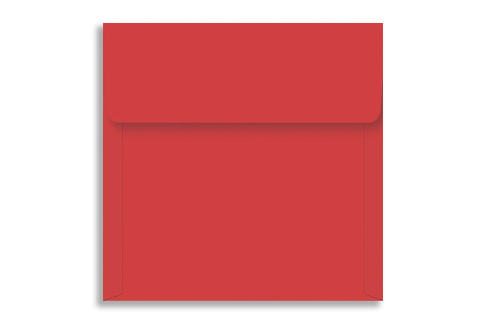 Real Red 15.87 cm x 15.87 cm  (6.25" x6.25")  SQUARE  120 GSM Thick Pack of 50 SKU : ME-755