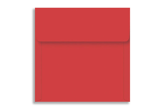 Real Red 15.87 cm x 15.87 cm  (6.25" x6.25")  SQUARE  120 GSM Thick Pack of 50 SKU : ME-755