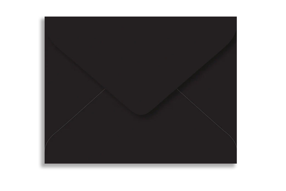 Jet Black 15.88cm x 12.06cm (6.25" x 4.75") 120 GSM Thick Pack of 50 SKU : ME-767