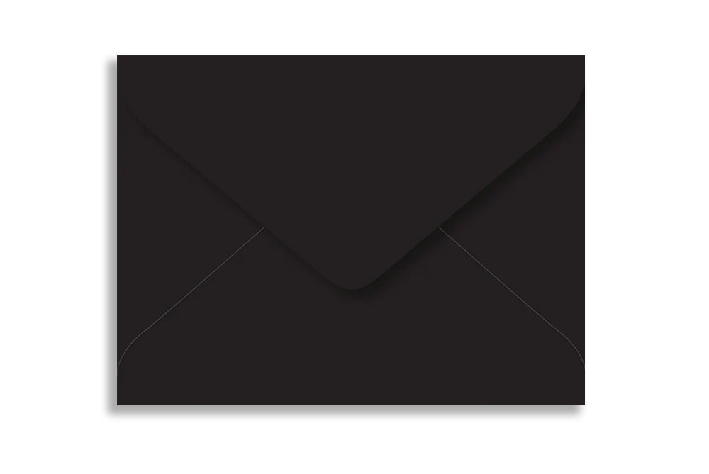 Jet Black 14.60 cm x 10.80 cm (5.75" x 4.25")  120 GSM Thick Pack of 50 SKU : ME-768