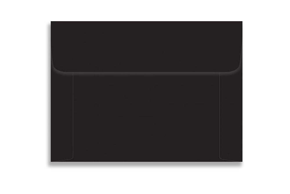Jet Black 18.09 cm x 13. cm  (7.125" x 5.125")  120 GSM Thick Pack of 50 SKU : ME-773