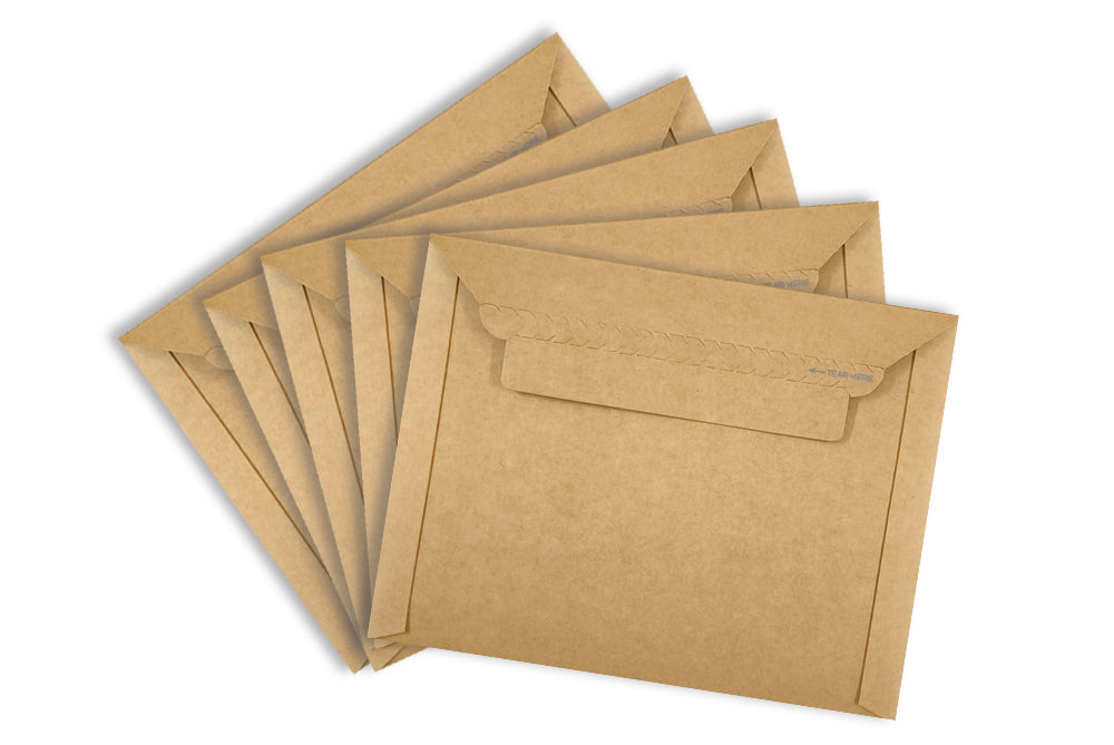 Rigid Mailers Size 9.5" x 7.3"Inches  ( 240 x 185 mm ) 430 GSM Pack of 10 Envelope ME-797