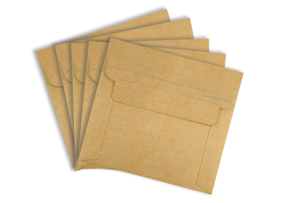 Sustainable E-commerce Packaging GSM : 175 Size : 5.5" x 4.92" Inch ( 138 x 125 mm) Pack of 25 Envelope ME-799