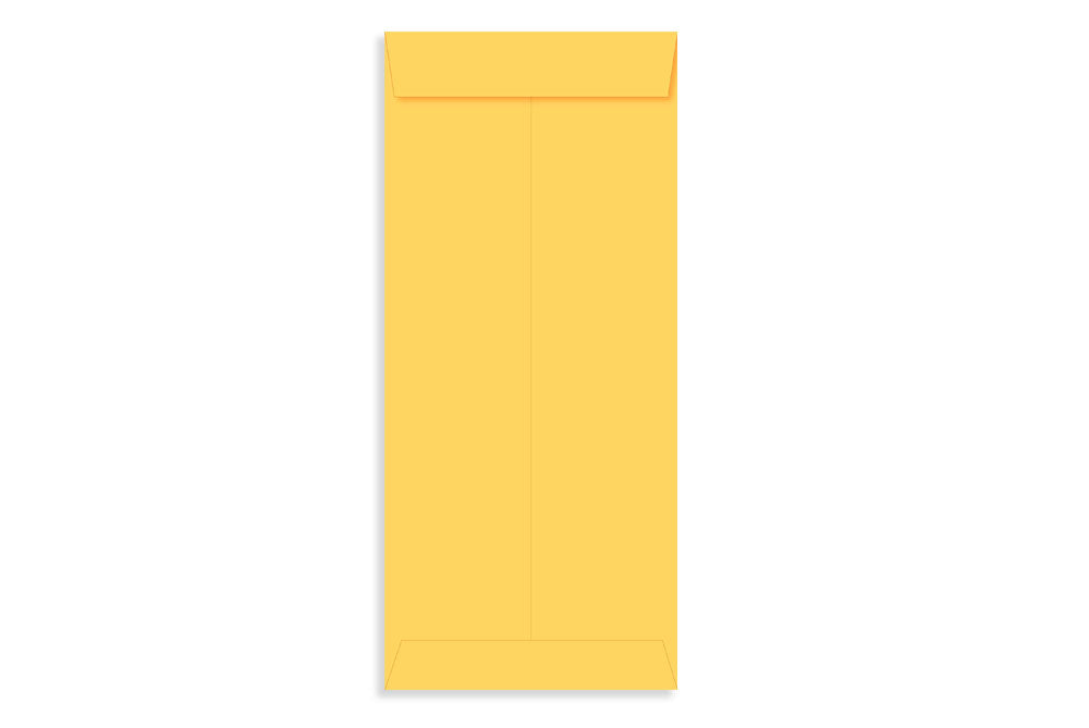 Laminated Yellow Paper Legal Size Envelope Ideal For Home Office Secure Mailing | Poly Laminated inside | 9" x 4.75" inch (Pack of 50) SKU : 801