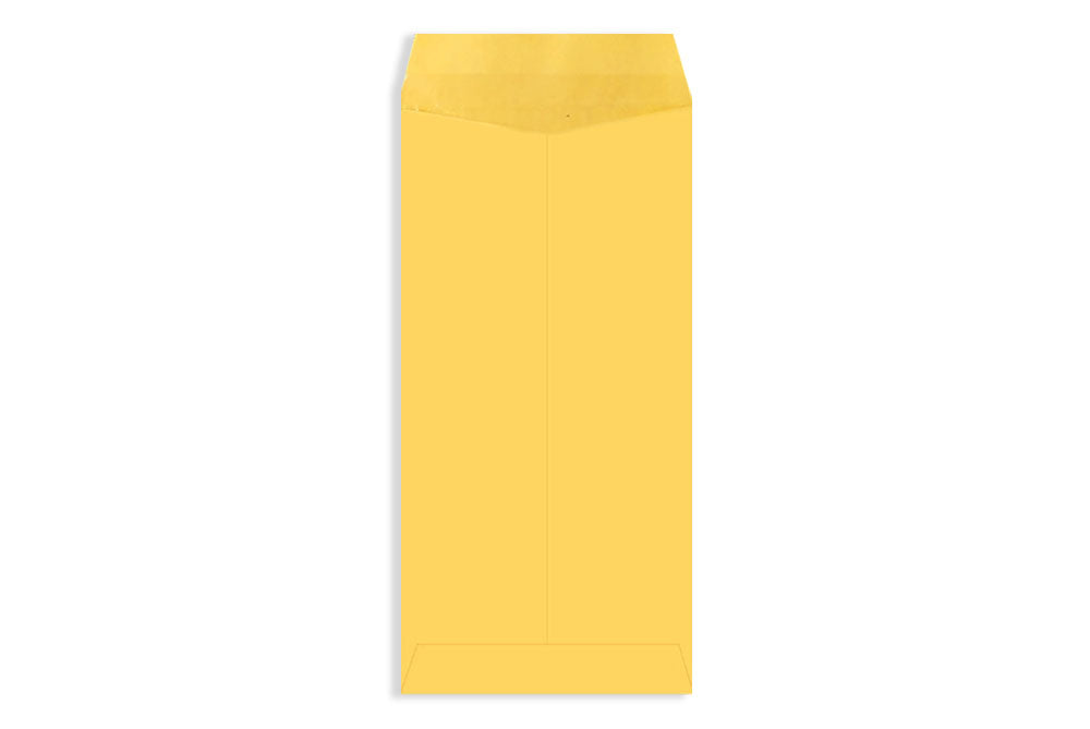 Laminated Yellow Paper Legal Size Envelope Ideal For Home Office Secure Mailing | Poly Laminated inside | 9" x 4.75" inch (Pack of 50) SKU : 801