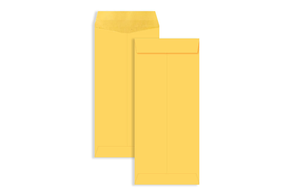 Laminated Yellow Paper Legal Size Envelope Ideal For Home Office Secure Mailing | Poly Laminated inside | 9" x 4.75" inch (Pack of 50) SKU : 801
