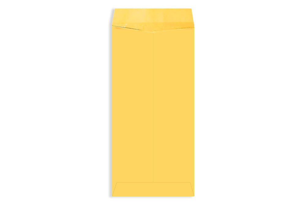 Laminated Yellow Paper Legal Size Envelope Ideal For Home Office Secure Mailing | Poly Laminated inside | 10.75" x 4.75" inch (Pack of 50) SKU : 802