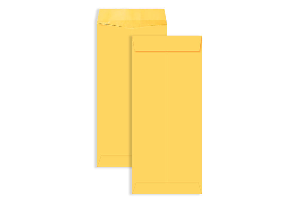 Laminated Yellow Paper Legal Size Envelope Ideal For Home Office Secure Mailing | Poly Laminated inside | 10.75" x 4.75" inch (Pack of 50) SKU : 802