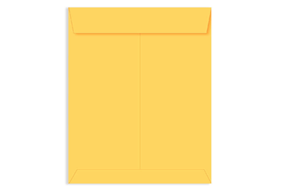 Laminated Yellow Paper Legal Size Envelope Ideal For Home Office Secure Mailing | Poly Laminated inside | 12" x 9.75" inch (Pack of 50) SKU : 804