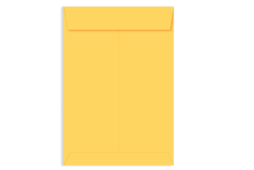 Laminated Yellow Paper Legal Size Envelope Ideal For Home Office Secure Mailing | Poly Laminated inside | 14" x 9.75" inch (Pack of 50) SKU : 805