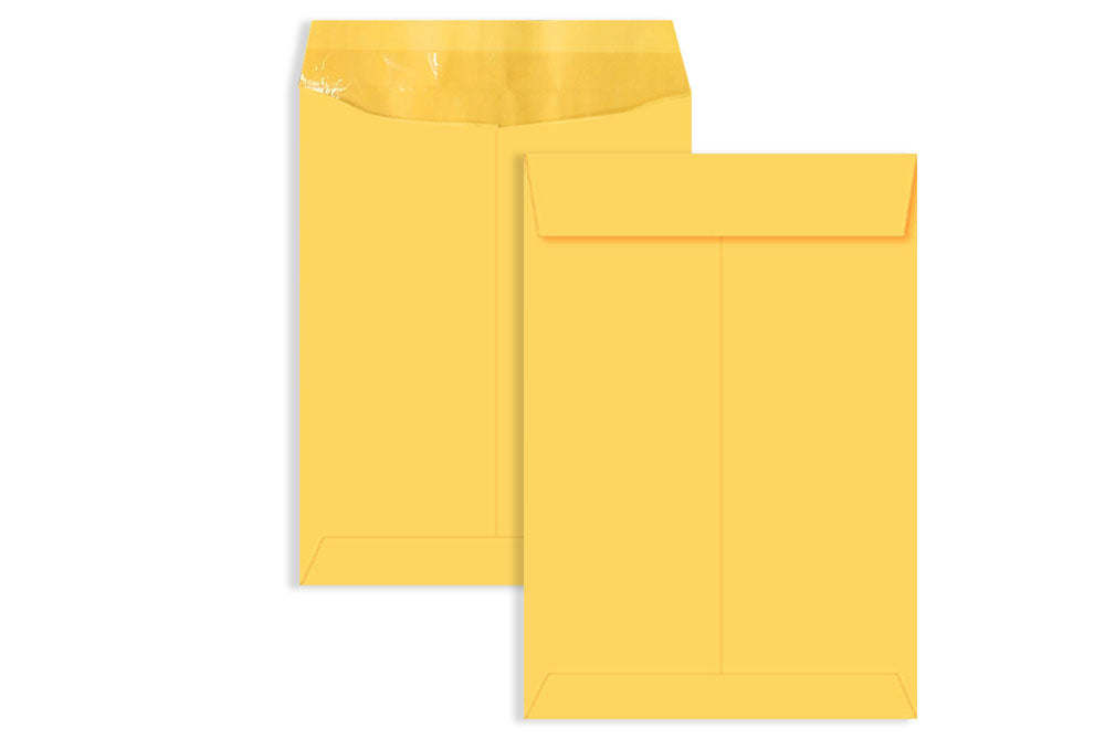 Laminated Yellow Paper Legal Size Envelope Ideal For Home Office Secure Mailing | Poly Laminated inside | 14" x 9.75" inch (Pack of 50) SKU : 805