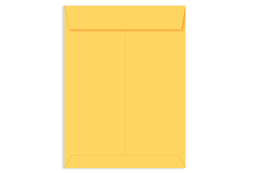 Laminated Yellow Paper Legal Size Envelope Ideal For Home Office Secure Mailing | Poly Laminated inside | 16" x 12" inch (Pack of 50) SKU : 806