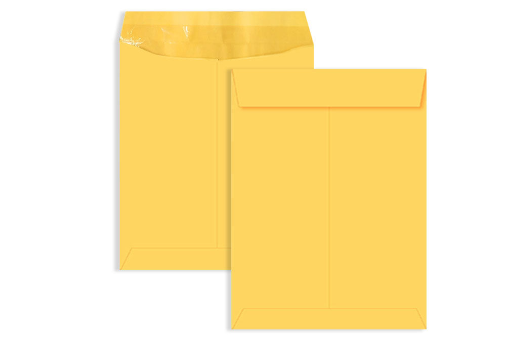 Laminated Yellow Paper Legal Size Envelope Ideal For Home Office Secure Mailing | Poly Laminated inside | 16" x 12" inch (Pack of 50) SKU : 806
