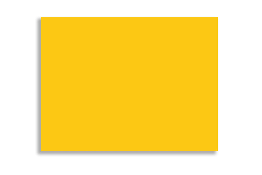 Bright Yellow 15.88cm x 12.06cm (6.25" x 4.75") 120 GSM Thick Pack of 50 SKU : ME-727