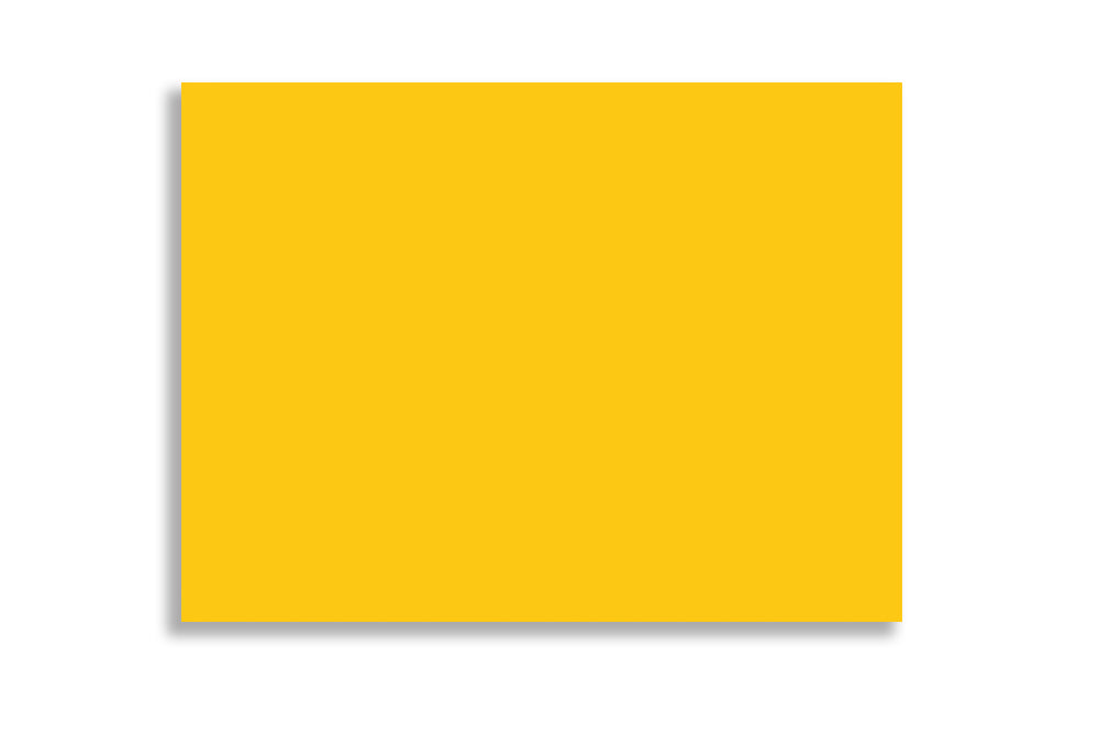 Bright Yellow 14.60 cm x 10.80 cm (5.75" x 4.25")  120 GSM Thick Pack of 50 SKU : ME-728