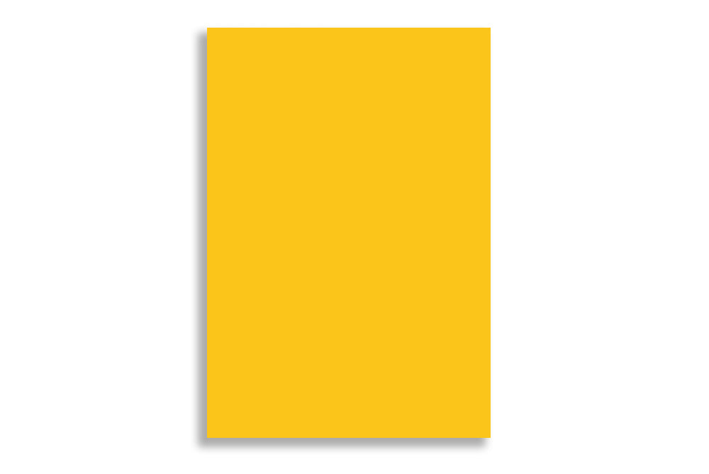 Bright Yellow 24.13 cm x 16.51 cm  (9.5" x 6.5")  120 GSM Thick Pack of 50 SKU : ME-730