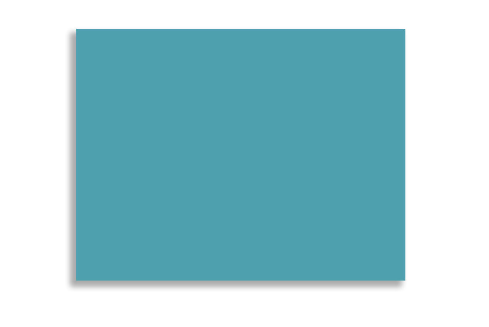 Turquoise Blue 15.88cm x 12.06cm (6.25" x 4.75") 120 GSM Thick Pack of 50 SKU : ME-737