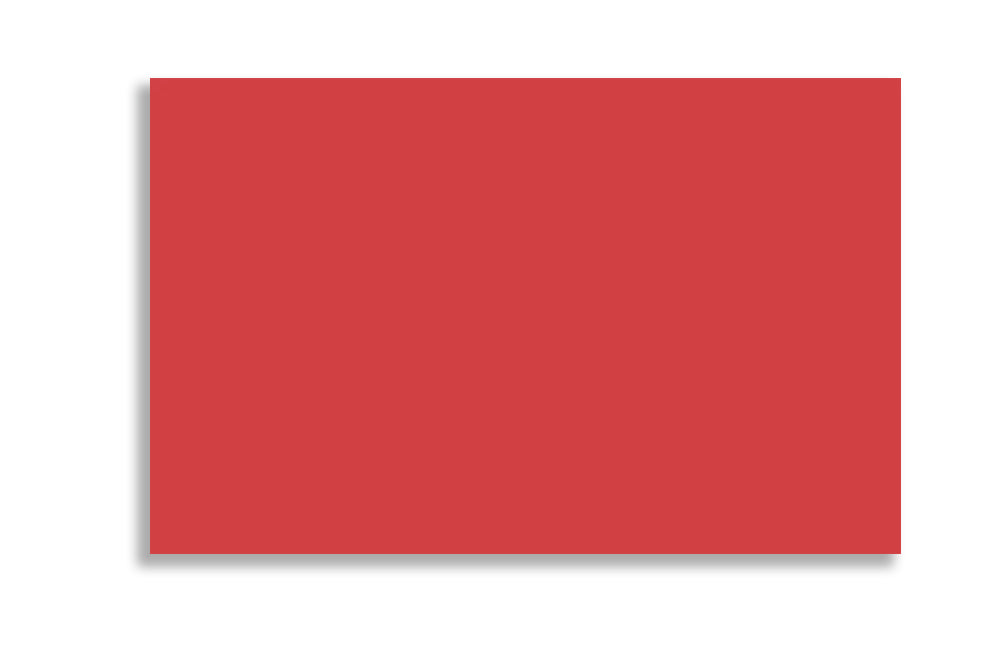 Real Red 20.63 cm x 13.5 cm  (8.125" x 5.125")   120 GSM Thick Pack of 50 SKU : ME-752