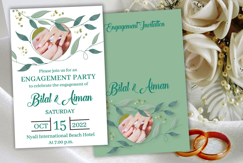 Set of 100 Digital Print + E - Invite SWC 0069