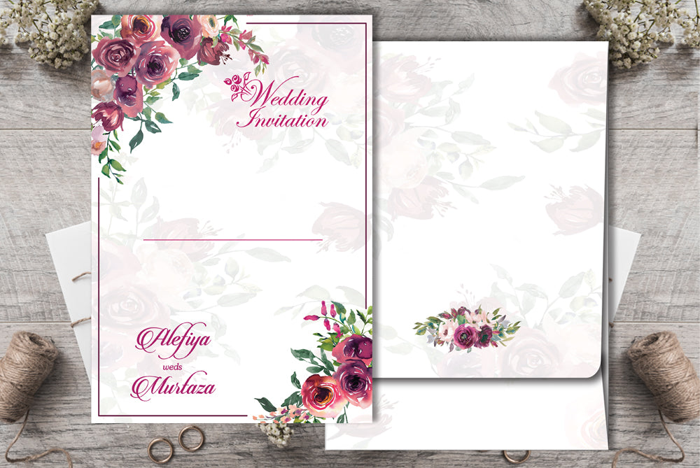 Set of 100 Digital Print + E - Invite  SWC 0051