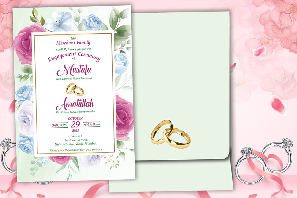 Set of 100 Digital Print + E - Invite SWC 0070