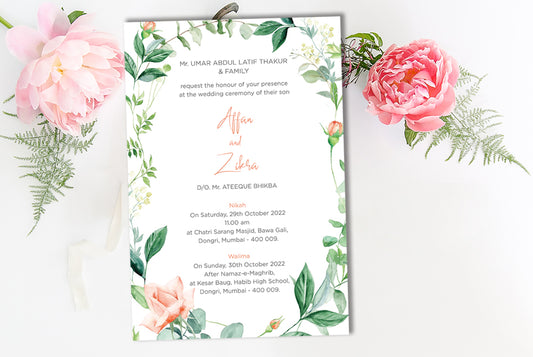 Set of 100 Digital Print + E - Invite   SWC 0054