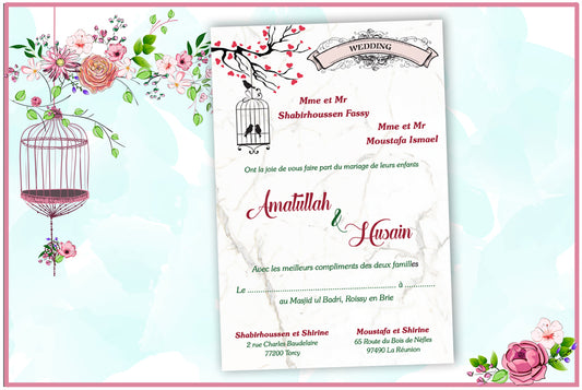 Set of 100 Digital Print + E - Invite SWC 0059