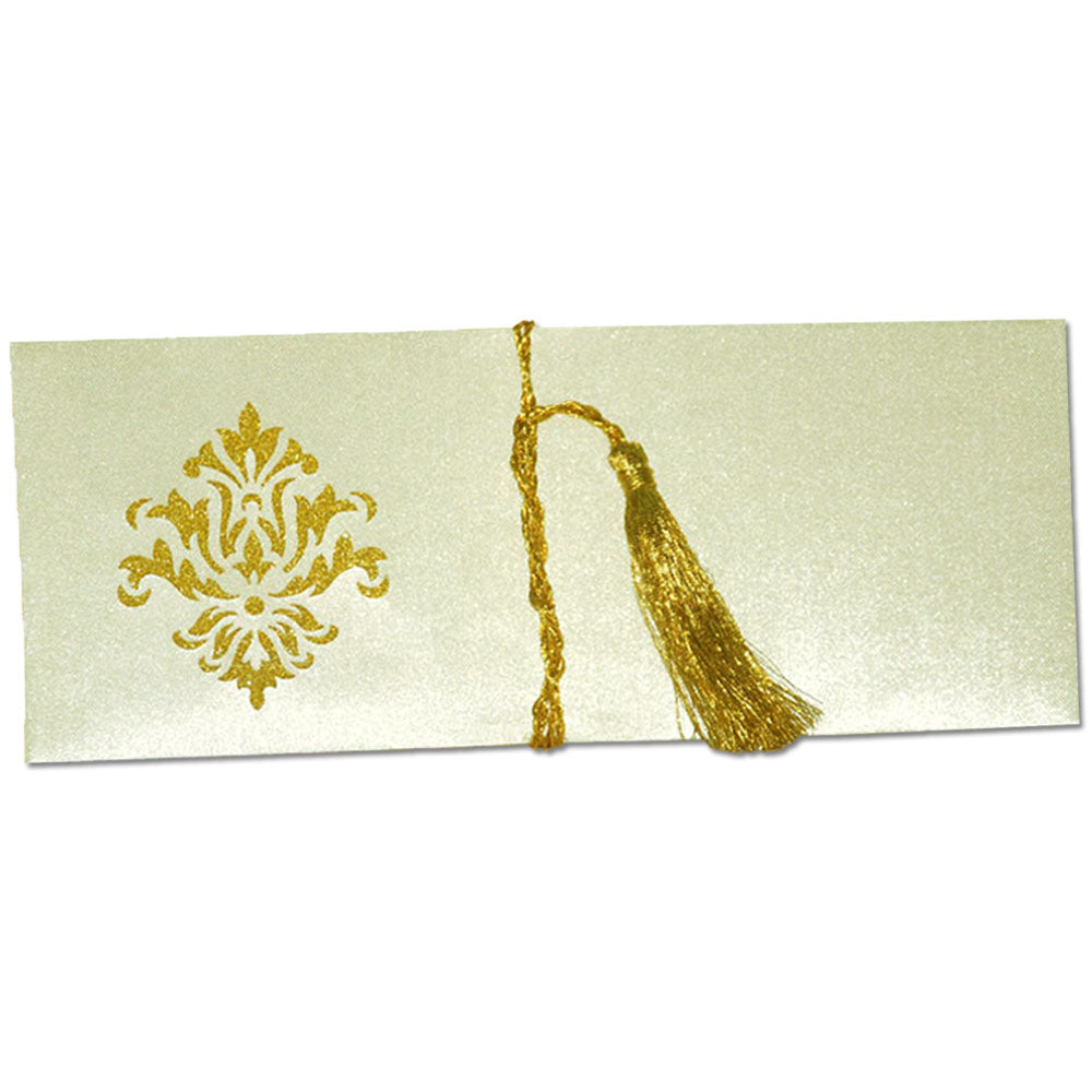 Satin Laser Cut -  Gift Envelope Size : 7.25 x 3 Inch Pack of 1 Envelope ME-00814